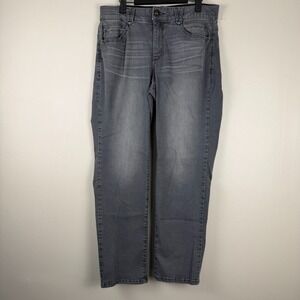 Democracy Ab Solution Jeans Womens 14W (32x29) Gray Denim Straight Leg 5-Pockets